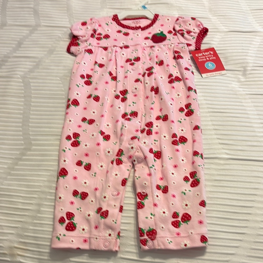Carter's Pink Strawberry One Piece
